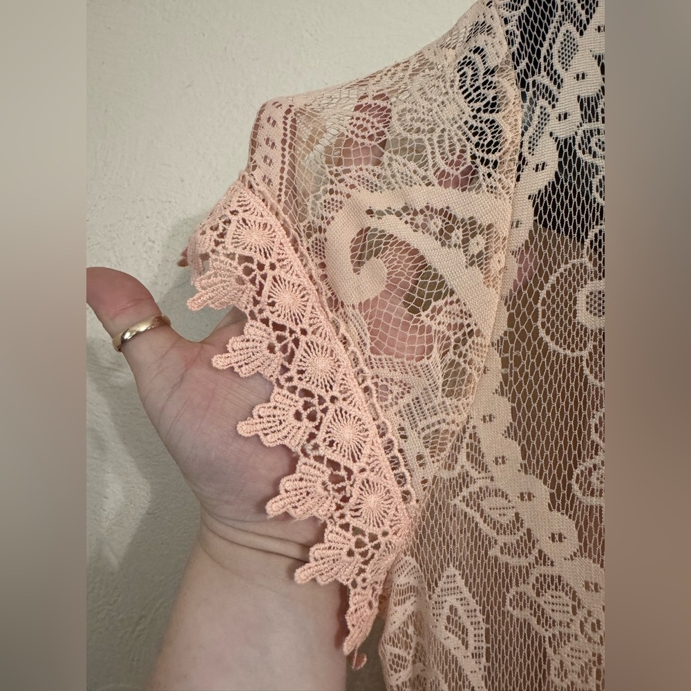 Torrid Peach Lace Maxi Dress - Picture 15 of 17